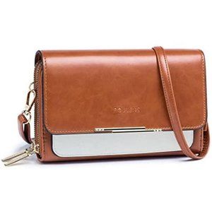 Roulens Small Crossbody Bag for Women,Cell Phone Purse Women's Shoulder Handbag